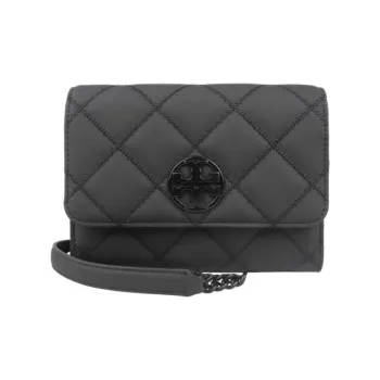 TORY BURCH Cow Leather Shoulder Bag, Crossbody Bag Women's Black