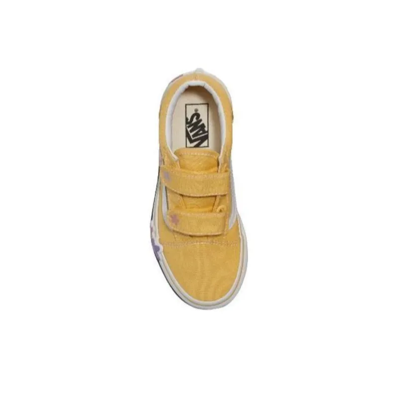 Vans Abrasion Resistant Slip Resistant Low Top Kids' Skateboarding Shoes Yellow Kids'-3
