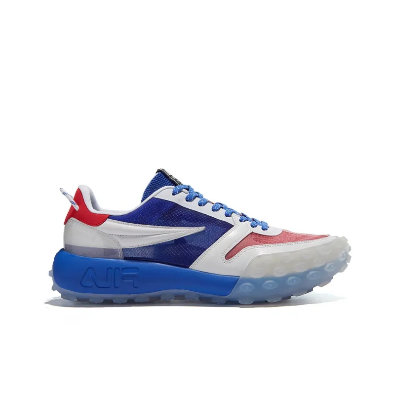 FILA Gara Cushioning Anti-Slip Wear-Resistant Breathability Low-Top Chunky Sneakers Men's Dazzling Blue-1