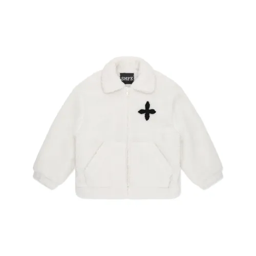 SMFK X Wonderland Cropped Coats Women's Sky White