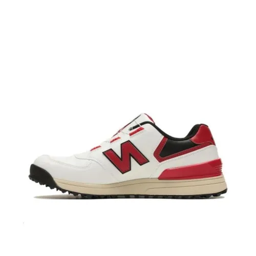 New Balance NB 574 Series Golf Shoes Unisex Low-Top White/Red/Black