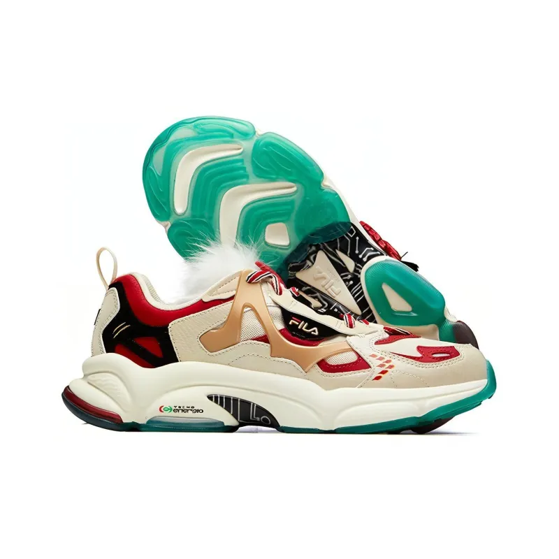 FILA FUSION Rjv 'Creamwhite Dark Red'-5