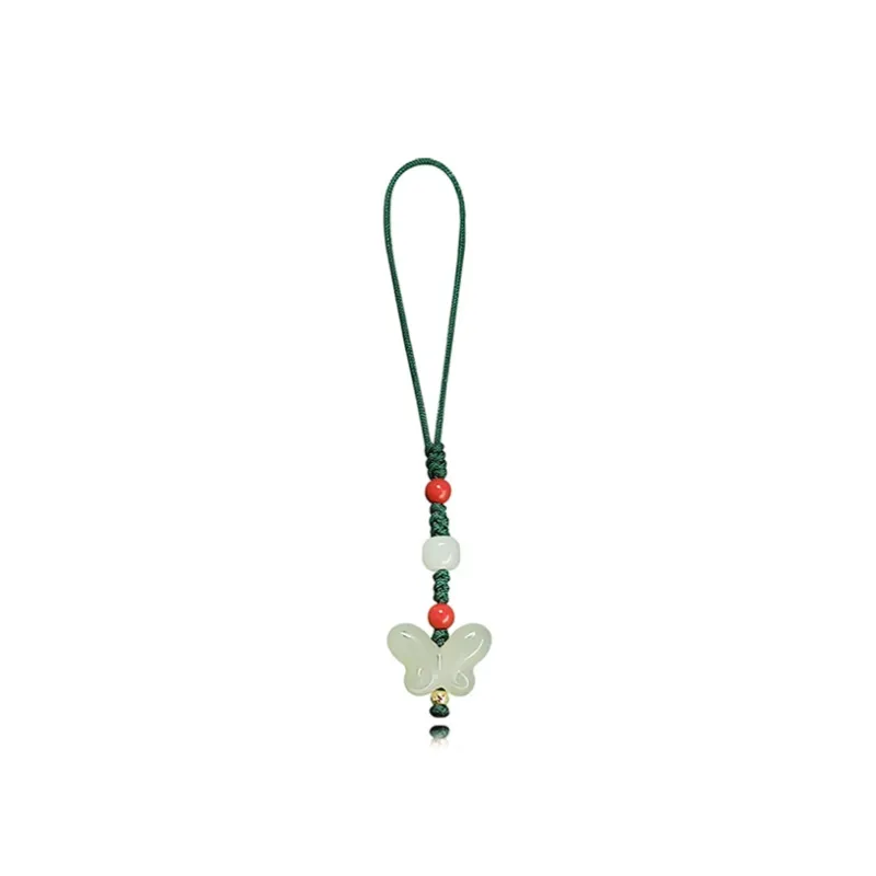 Fuxin Hetian Jade Pendants Unisex Pale Greenish White Jade-0