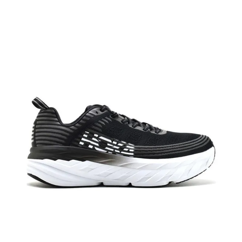 HOKA ONE ONE Bondi 6 Black White-1