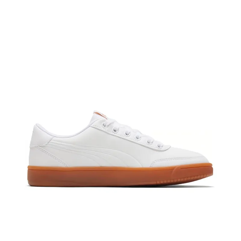 PUMA Court Breaker L Mono 'White Brown'-1