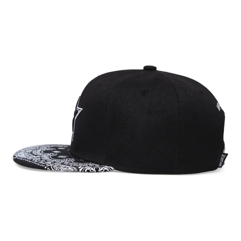 AAJF Cotton Trendy Stars Baseball Cap Unisex-2