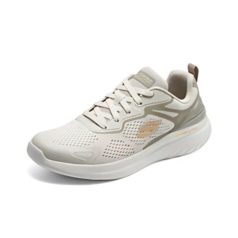 Skechers Outlets Pick Up The Light And Sound Series Casual Shoes Men Low-Top Taupe-2