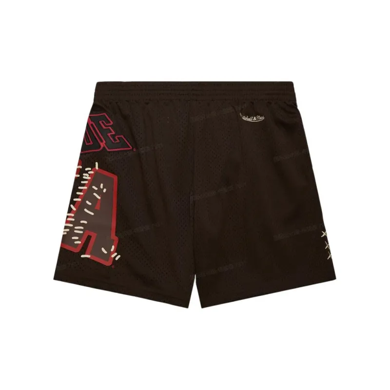 Travis Scott X Mitchell & Ness Alabama Crimson Tide Basketball Shorts-1