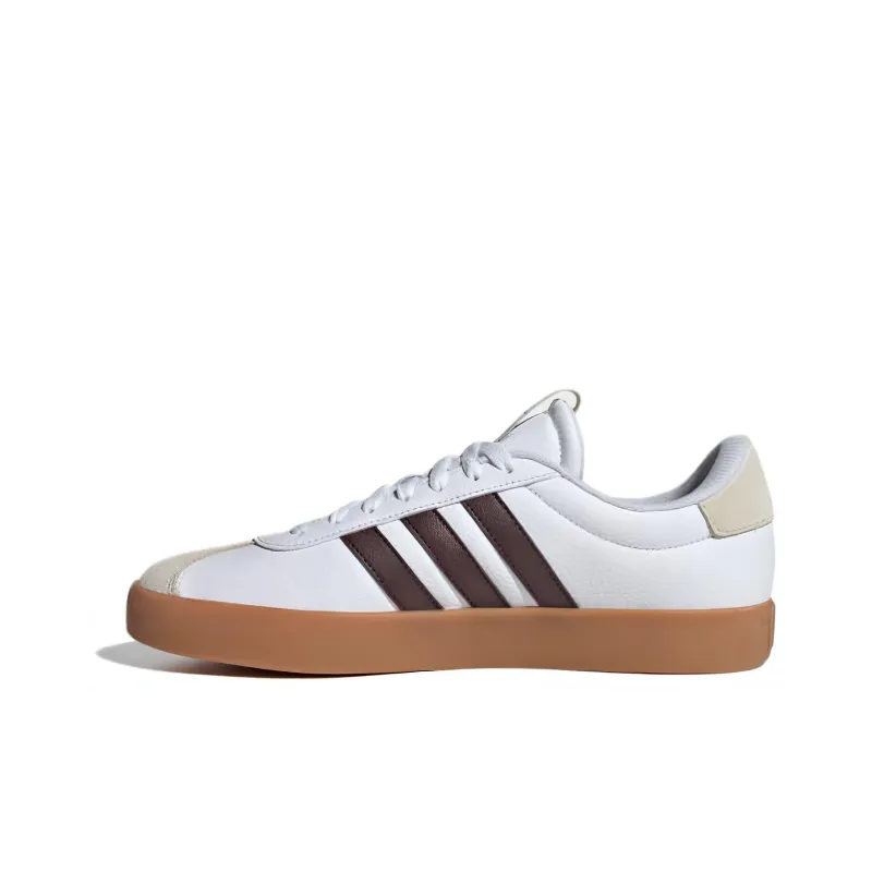 Adidas Vl Court 3.0 Cloud White Shadow Brown Aluminium-0