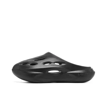 QIAODAN Poison Tooth Slippers Quick Dry Slip Resistant Abrasion Resistant Quiet Slide Slippers Men's Black