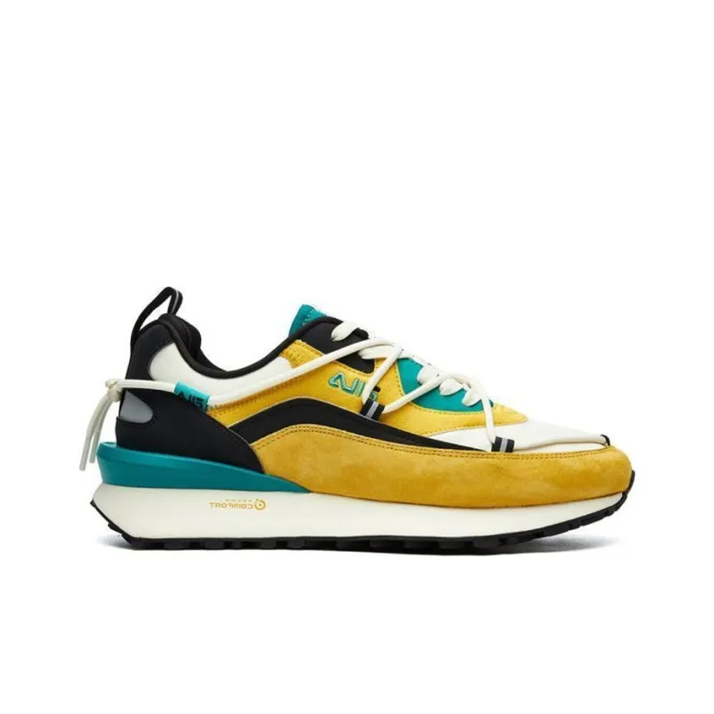 FILA FUSION Jogger DX Running Shoes Men Low Top Lemon Curry Orange/Antique White-1