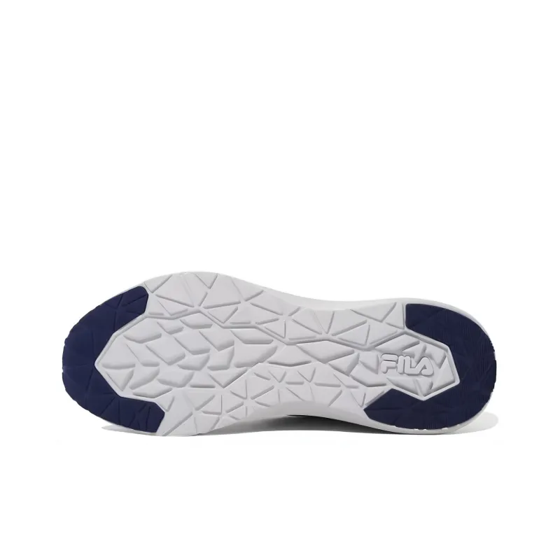 FILA Durable Breathable Low Top Running Shoes Unisex White-5