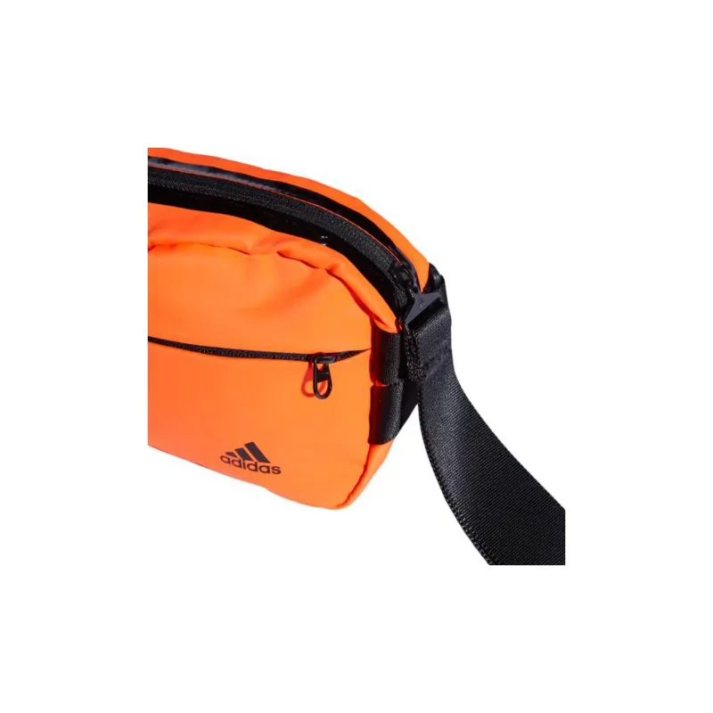 Adidas Polyester Plain Weave Fabric Fanny Pack Sling Bag Crossbody Bag Small Size Unisex Orange-5