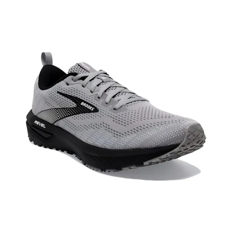 Brooks Revel 6 Anti Slip Wear Resistant Low Top Casual Running Shoes Men's Gray Black-2