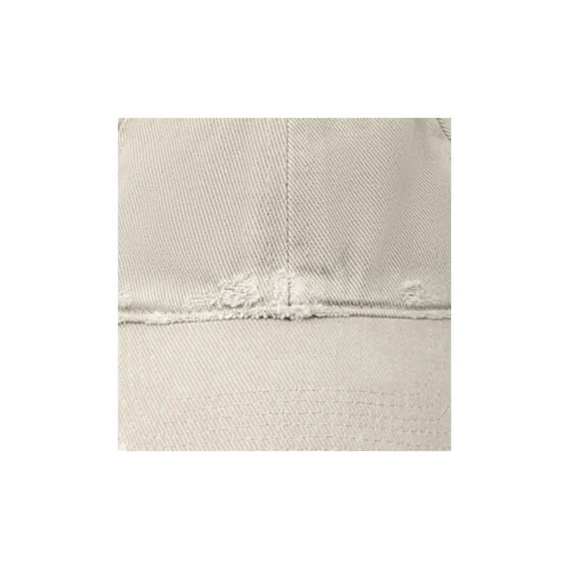 Balenciaga Cotton Baseball Caps Unisex Gray-4