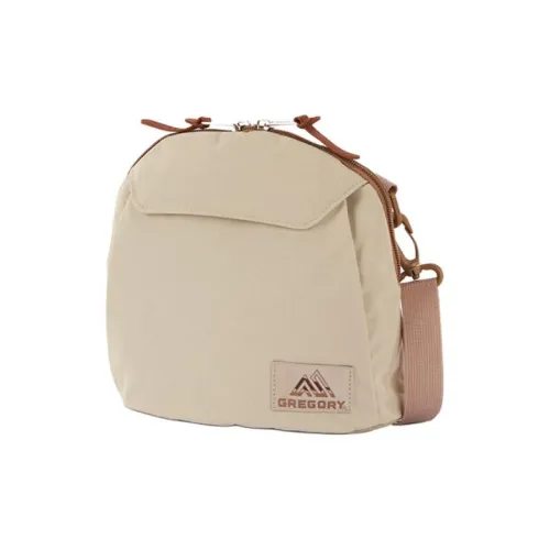 GREGORY Nylon Shoulder Bag, Crossbody Bag Unisex Dark Sand