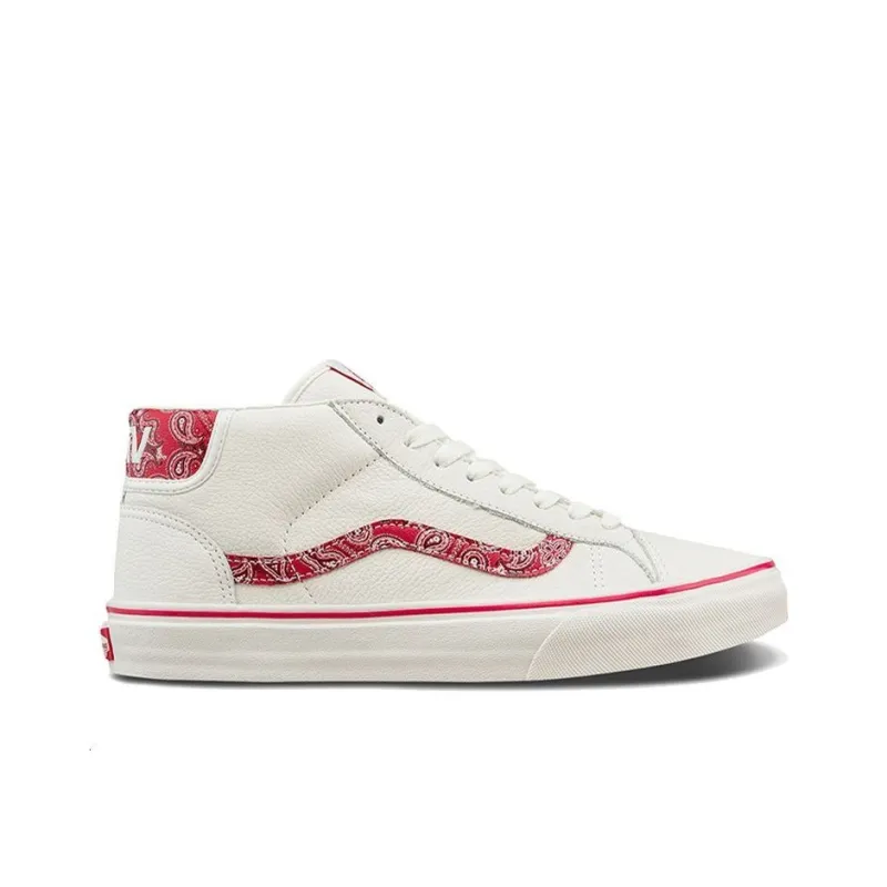 Vans Mid Skool 37 'Sport Paisley White Red'-1