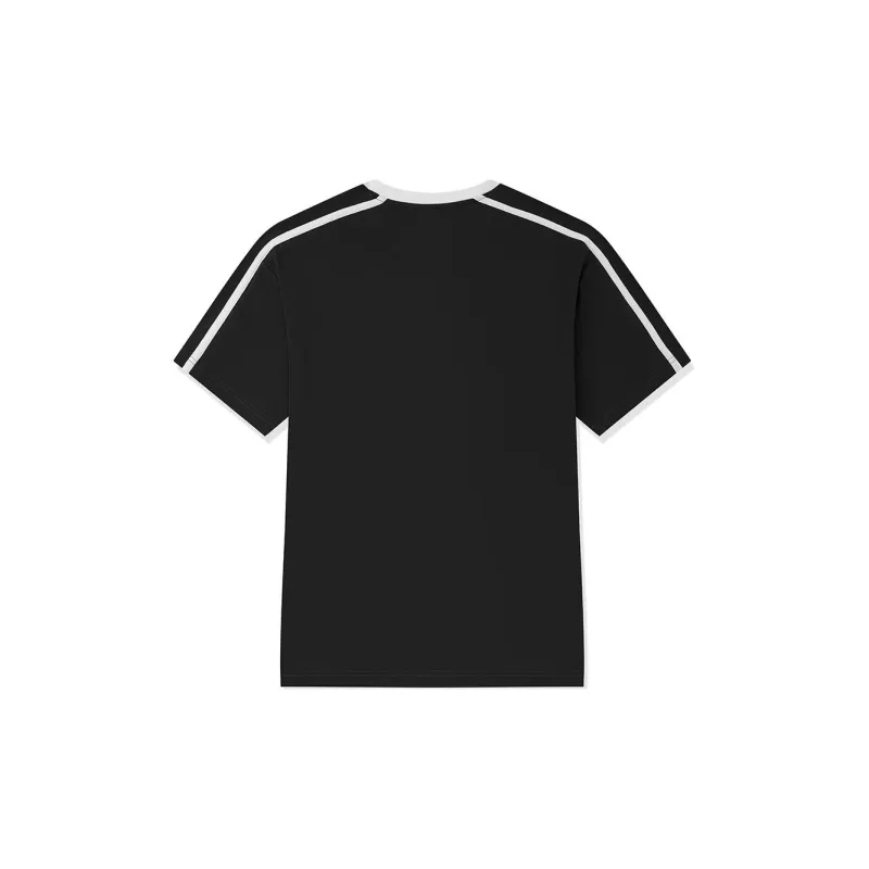 QIAODAN Drop Shoulder Sleeve T Shirt Women's Black/White-1