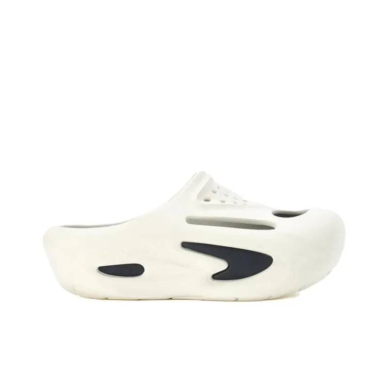 FILA FUSION Shell Slipper Cut-Out Slide Slippers Women's White Black-1