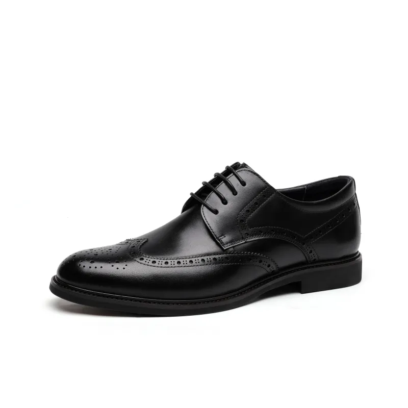 Help Dress Shoes Men Low Top Black/Brown-1