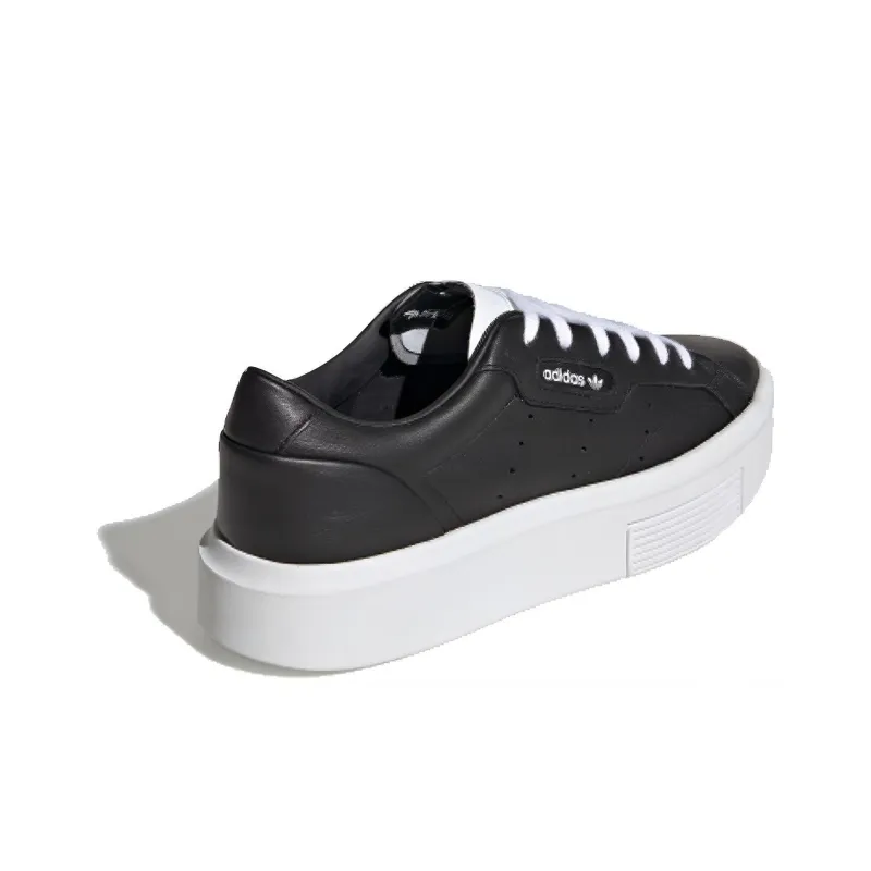 Adidas Sleek Super Black White Women's-3