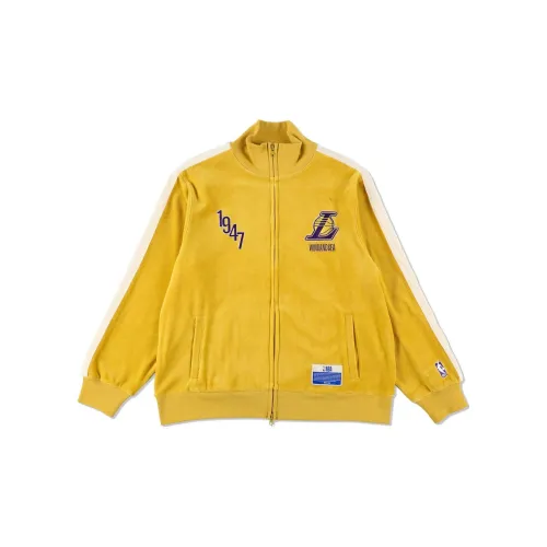 WIND AND SEA NBA Jackets Unisex Yellow