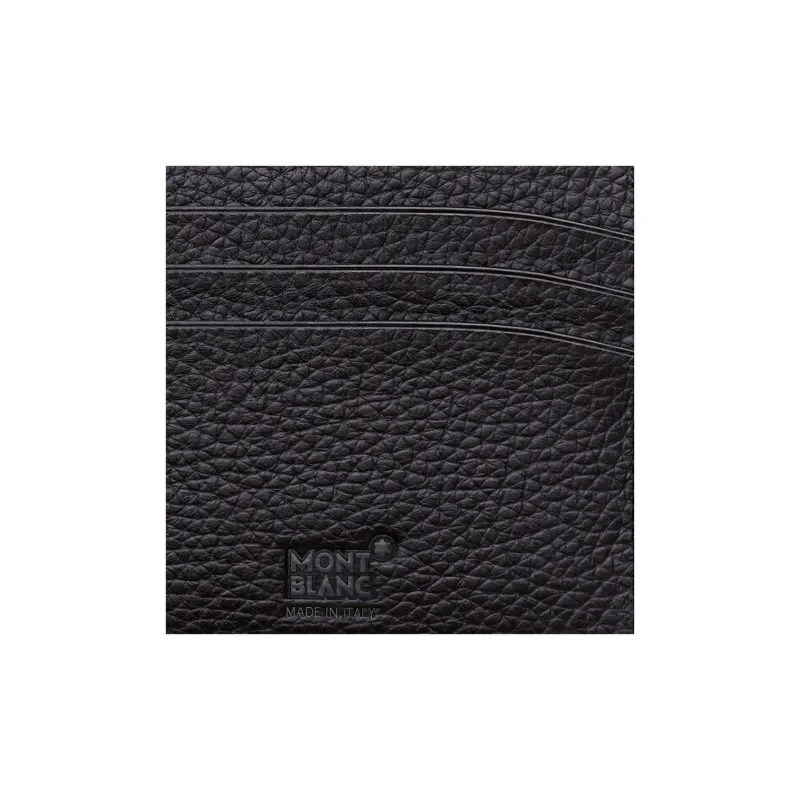 MONTBLANC Meisterstuck Beaded Leather Card Holder Men's Black-4