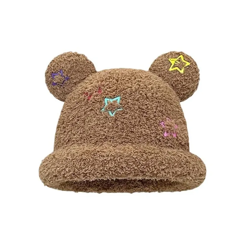 Starbucks Polyester Beanies Unisex Rose Red/Blue/Beige/Pink/Gray/Black/Purple/Khaki/Yellow/Coffee/Navy Blue-7