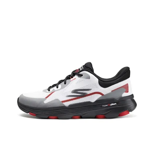 Skechers Cushioning Wear Resistant Low Top Casual NVGY pentru Men's White Gray
