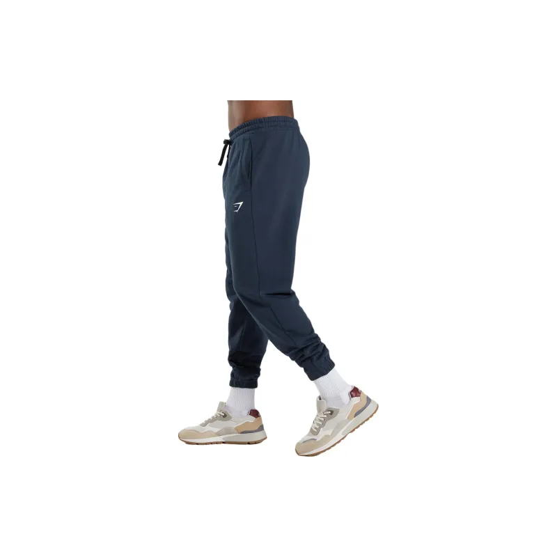 GYMSHARK ESSENTIAL OVERSIZED JOGGERS Knitted Sports Pants Men's Marine Blue-2