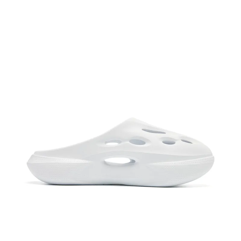 QIAODAN Poison Tooth Slippers Clogs Men's Jordan White-1