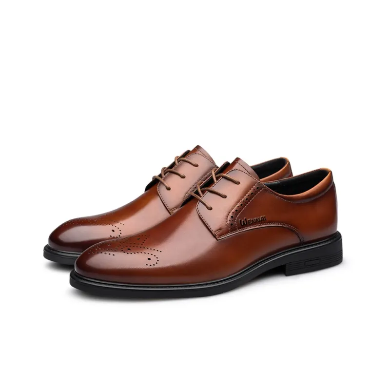 Wen Nai Dress Shoes Men's Brown-3