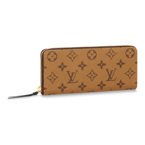 LOUIS VUITTON Clemence Wallet Monogram Reverse