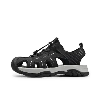 TOMAY River Trekking Shoes Men Black, Floral Green, Ecru