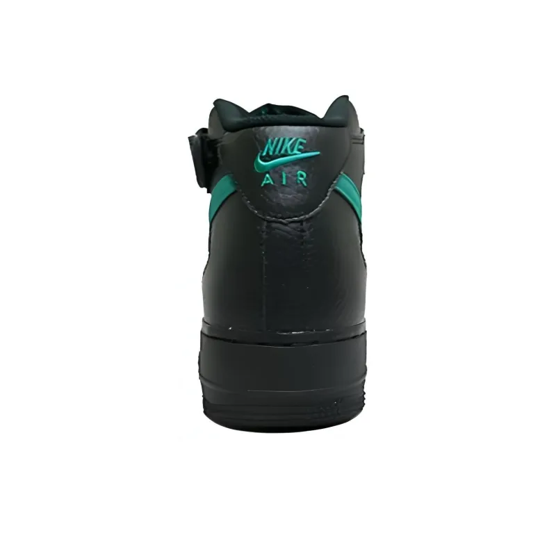 Nike Air Force 1 Non slip Lightweight Mid Top Skateboard Shoes Unisex Black-3