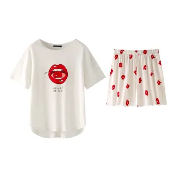 Meonsill Pajama Set Women's White
