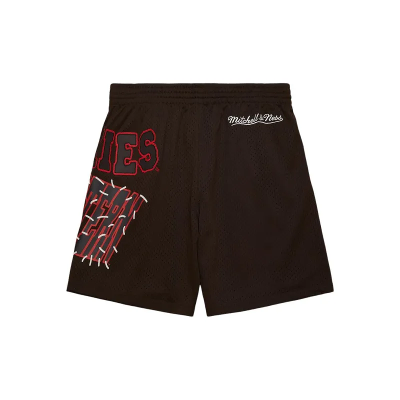 Travis Scott X Mitchell & Ness Northeastern Huskies Basketball Shorts-1