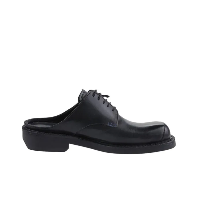 ADER ERROR Curve Leather Derby Shoes-1