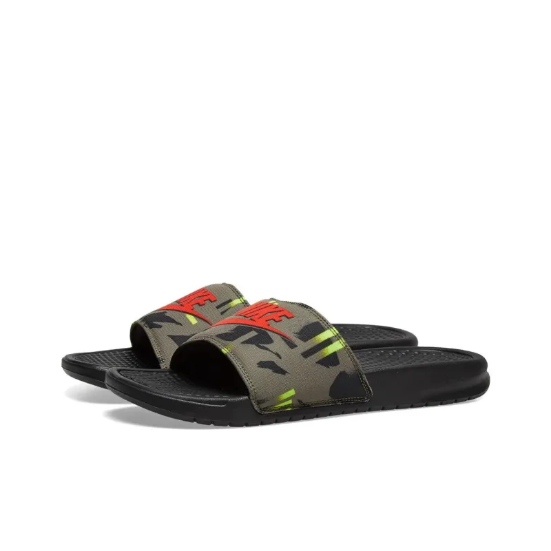 Nike Benassi Jdi Military Green Slippers Army Green-2