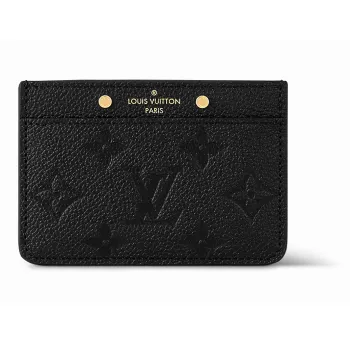 LOUIS VUITTON Card Holder Monogram Empreinte Black