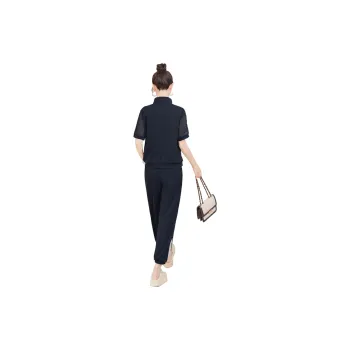 Cypress House Casual Suit Women's Navy Blue & Beige
