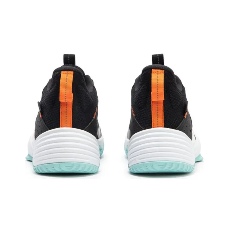 361° Cushioned Slip Resistant Low Top Basketball Shoes Men's Black White-3