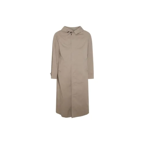 Balenciaga Trench Coats Men Khaki