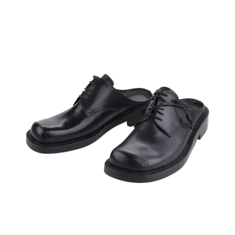 ADER ERROR Curve Leather Derby Shoes-3