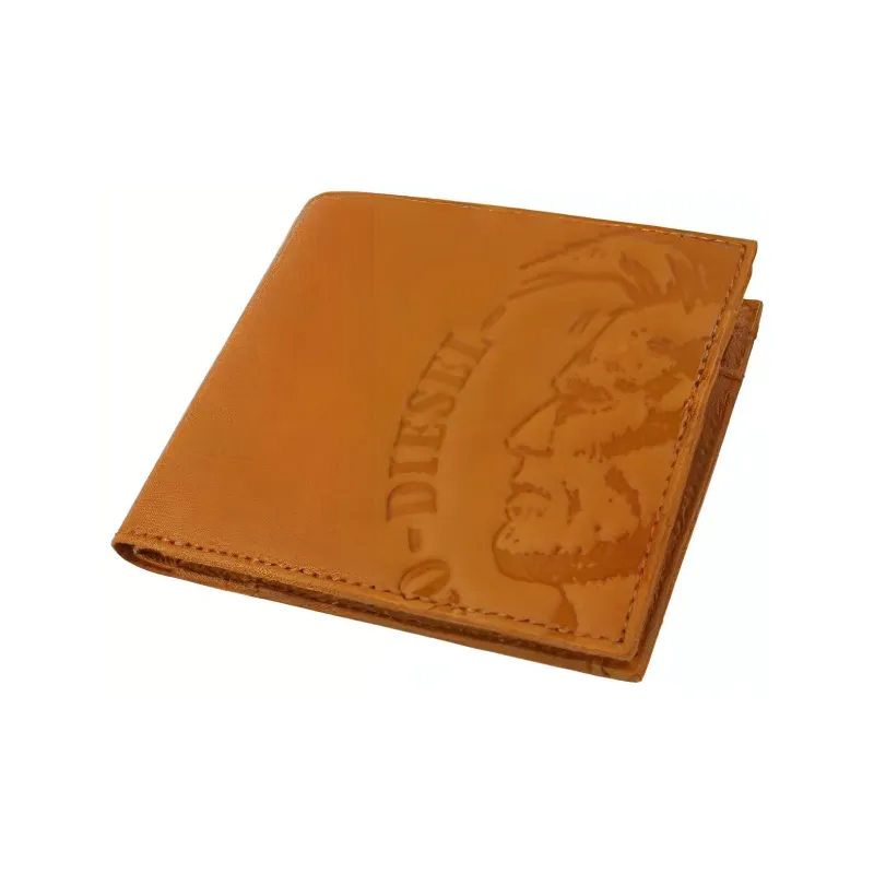 DIESEL Cow Leather Wallet Men's Gold Brown-1
