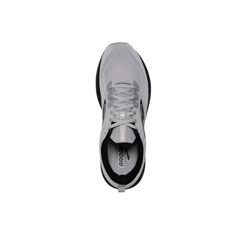 Brooks Revel 6 Anti Slip Wear Resistant Low Top Casual Running Shoes Men's Gray Black-4