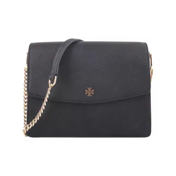 TORY BURCH Cow Leather Trunk Bag Shoulder Bag Crossbody Bag Regular Women's Black