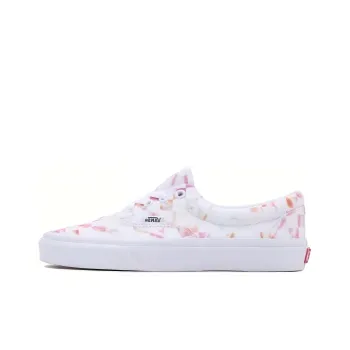 Vans Ua Era Aura Anti-Slip Wear-Resistant Low-Top Skateboard Shoes Women's White Pink