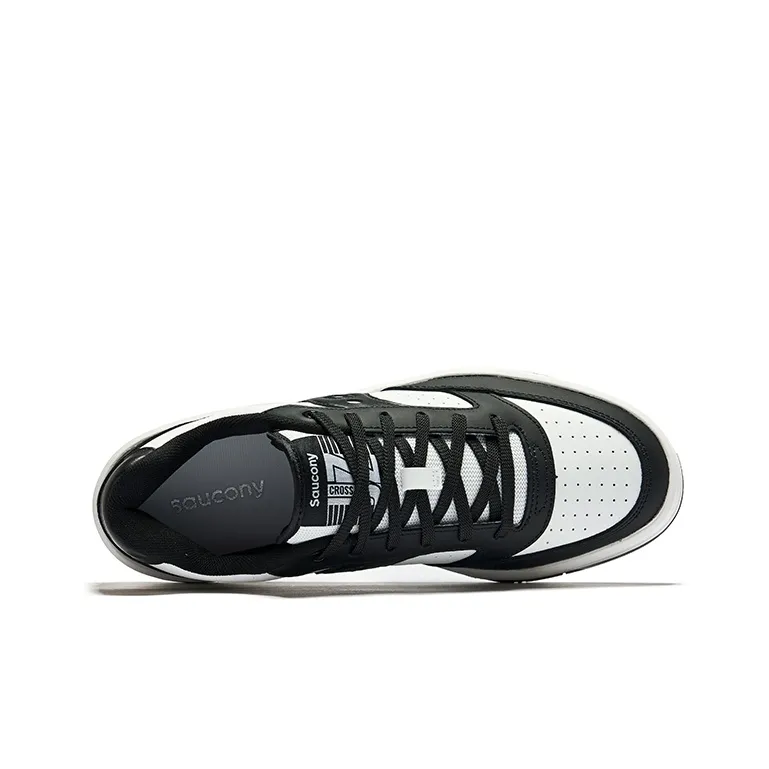 Saucony CROSS JZ Cushioning And Abrasion Resistant Coverage Low Top Running Shoes Unisex Black White-3