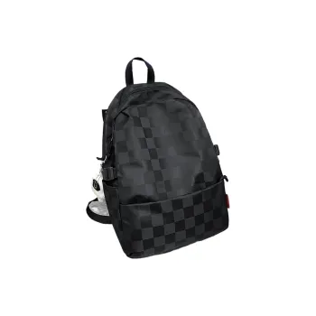Victorian Traveler Nylon Backpack Regular Unisex Black, White